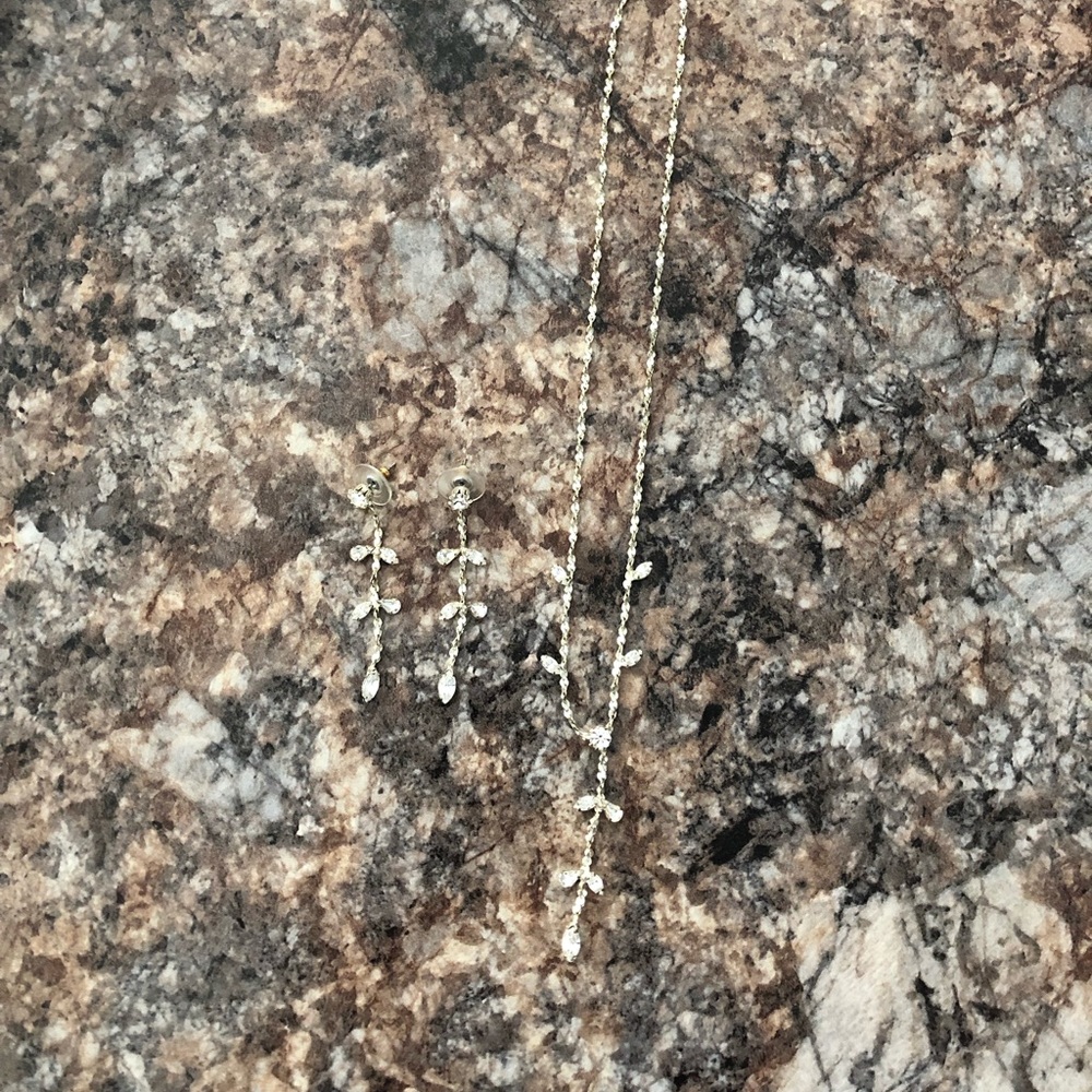 David’s Bridal Earrings and Necklace